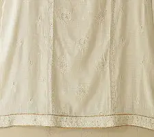 Chikankari with Mukaish work | Semi Stitched Kurti & Dupatta | Ethereal Ivory