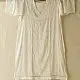 semi stitched viscose slub kurti with elegant embroidery panel design and dupatta with mukaish highlights in ethereal ivory color