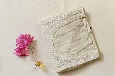 Chikankari Semi Stitched Kurti + Brocade Dupatta | Subtle Grace