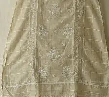 Chikankari Semi Stitched Kurti + Brocade Dupatta | Subtle Grace