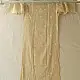 semi stitched pure silk tissue chikankari kurti fabric with dupatta in metallic light gold with hand embroidered resham work and mukaish highlights