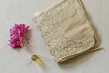 Chikankari Semi Stitched Kurti & Dupatta | Beige