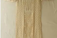 Chikankari Semi Stitched Kurti & Dupatta | Beige