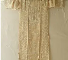 Chikankari Semi Stitched Kurti & Dupatta | Beige
