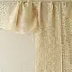 semi stitched pure silk tissue chikankari kurti fabric with dupatta in metallic light gold with hand embroidered resham work and mukaish highlights