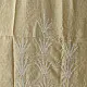 unstitched pure silk moonga chikankari kurti fabric with dupatta in light golden beige with hand embroidered resham work and mukaish highlights