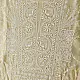 unstitched pure silk moonga chikankari kurti fabric with dupatta in light golden beige with hand embroidered resham work and mukaish highlights