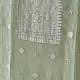 Buy Chanderi Kurta Fabric With Dupatta - Light Green