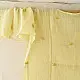 semi stitched pure silk chanderi kurti in bright vasanti yellow with all over chikankari buti embroidery paired with a rich brocade dupatta