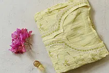 Chikankari Semi Stitched Kurti & Dupatta | Vasanti