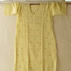 Chikankari Semi Stitched Kurti & Dupatta | Vasanti