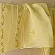 semi stitched pure silk chanderi kurti in bright vasanti yellow with all over chikankari buti embroidery paired with a rich brocade dupatta