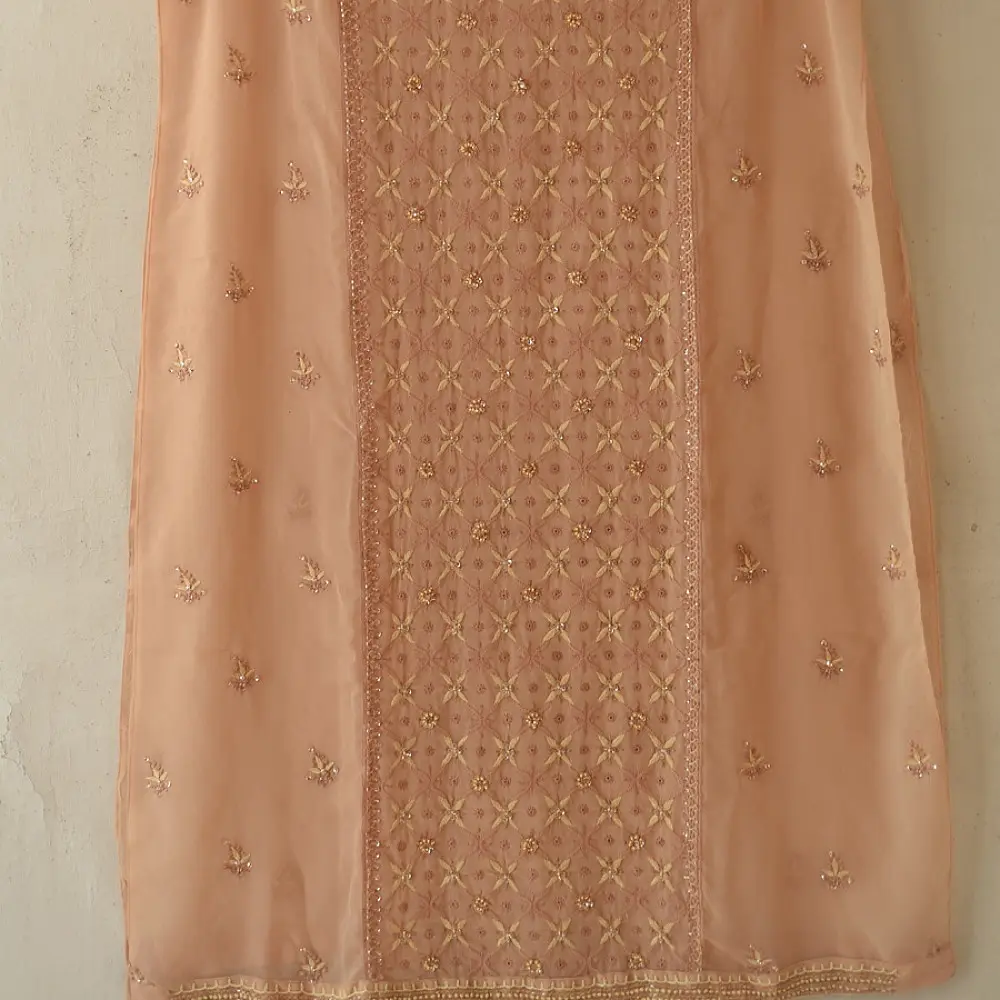 Buy Handcrafted Chikankari Semi Stitched Kurtas ~ Georgette