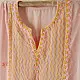 Buy Handcrafted Chikankari Semi Stitched Kurtas ~ Georgette