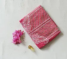 Handcrafted Embroidered With Mukaish Work ~ Silk Rani Pink Dress Material