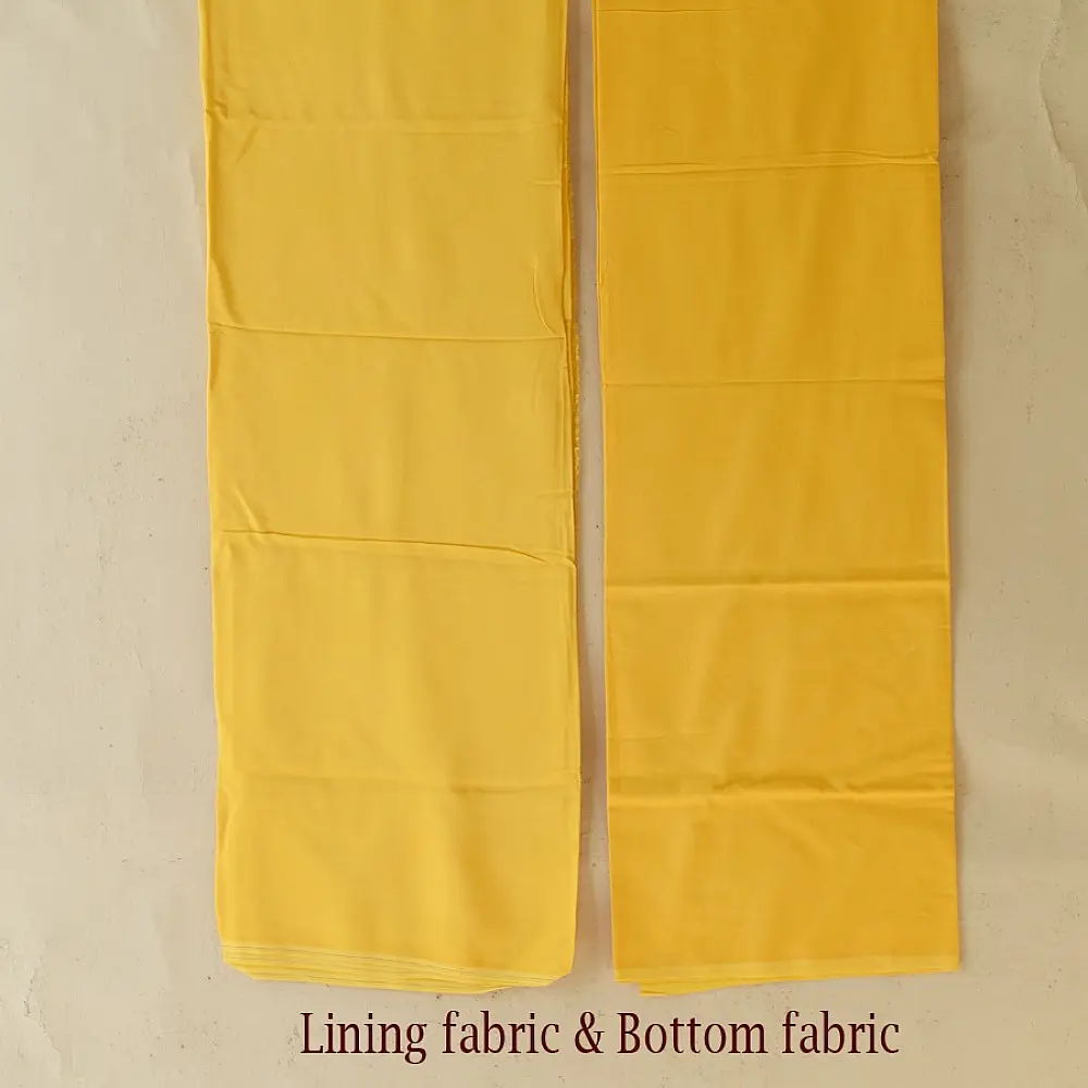 Buy Handcrafted Embroidered With Mukaish Work ~ Silk Dress Material