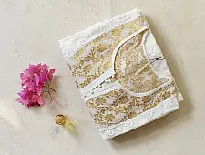 Chikankari Semi Stitched Kurti | Golden Grace