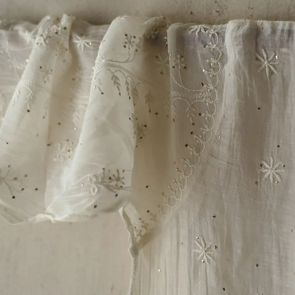  royal design chikankari kurta with badla work