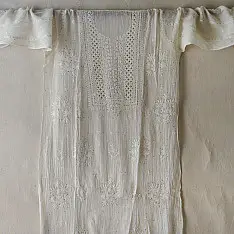 Hand Embroidered Chikankari & Mukaish work Kurta Set | Semi Stitched 