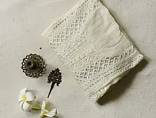 Hand Embroidered Chikankari & Badla Kurta & Dupatta | Elegant . Festive