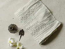 Hand Embroidered Chikankari Kurta & Dupatta | with Mukaish work