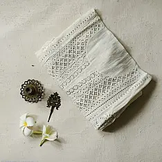 Hand Embroidered Chikankari Kurta & Dupatta | with Mukaish work