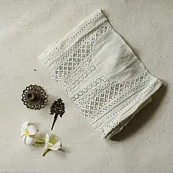 Hand Embroidered Chikankari Kurta & Dupatta | with Mukaish work