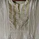 White zari Designer Chikankari Kurta