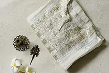 Handcrafted exclusive Chikankari kurtas | Semi-stitched | Festive look
