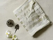 Handcrafted exclusive Chikankari kurtas | Semi-stitched | Festive look