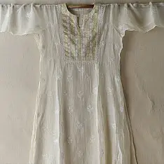 Handcrafted exclusive design Chikankari kurtas | Semi-stitched
