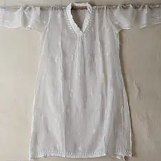 Handwork Chikankari Kurta | Semi Stitched | Fine craftsmanship