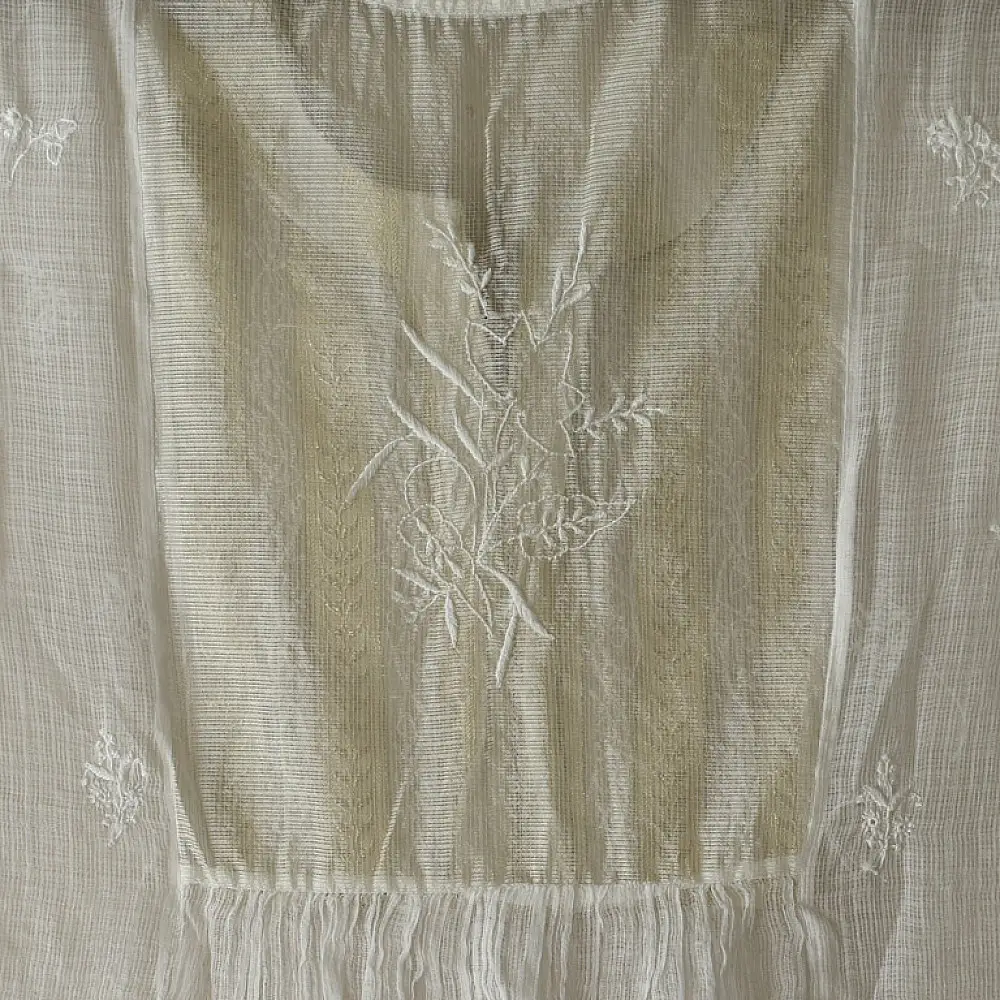 Shop Handcrafted ivory colour Chikankari kurta
