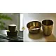 handmade kansa bronze coffee dabara set with traditional brass bell metal cup and saucer