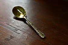 Kansyam . कांस्यम ✾ Kansa Serving Spoon Ladle - 8" x 2" 