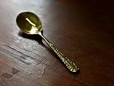 Kansyam . कांस्यम ✾ Kansa Serving Spoon Ladle - 8" x 2" 