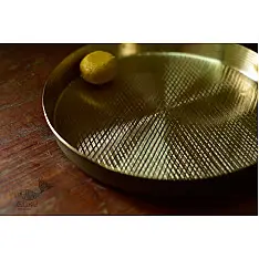 Kansyam . कांस्यम ✾ Kansa Thali 11" x 11" x 1.5"