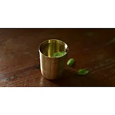 Kansyam . कांस्यम ✾ Kansa Pyala / Glass - 3.7" x 3" x 3"
