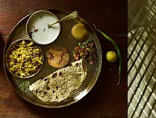 Kansyam . कांस्यम ✾ Kansa Thali Set (11" Thali + Bowl + Glass + Spoon + Small Dish)