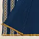 shop Assam Handwoven Cotton Saree - Rama Blue