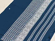 Majuli | Assam Handwoven Cotton Saree - Blue