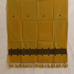 Majuli | Assam Weaving - Handloom Cotton Stole - Yellow