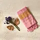 shop Assam Weaving - Handloom Cotton Stole- Light Pink