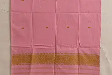 Majuli | Assam Weaving - Handloom Cotton Stole - Light Pink