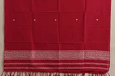 Majuli | Assam Weaving - Handloom Cotton Dupatta - Rani Pink
