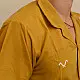 shop Pure Cotton Shirts - Extra Weft Hand Woven - Yellow