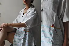 Majuli | Embroidered Cotton Shirts - White