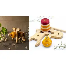 Handmade Traditional Toy | Ulte Pulte - Mini ( Set of 5 blocks) ~: Ra 