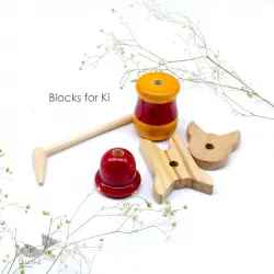 Handmade Traditional Toy | Ulte Pulte - Mini - Ki ( Set of 5 blocks)