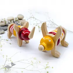 Handmade Traditional Toy | Ulte Pulte - Twin ( Set of 10 Blocks ) ~ KiRi 